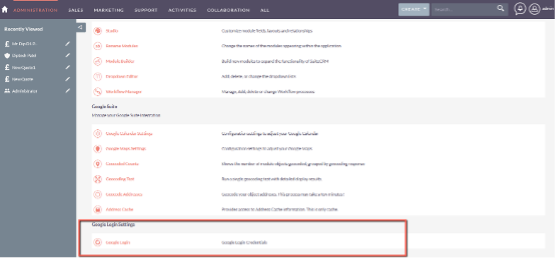Setup image for Google Login Plugin integration