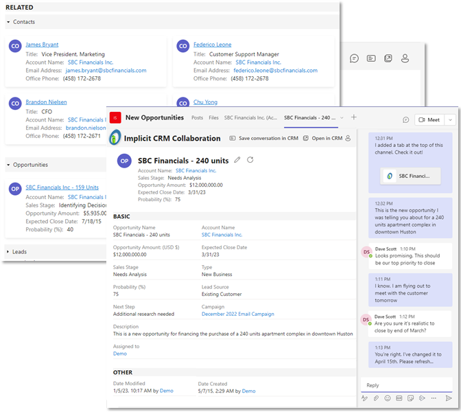 Seamless CRM Integration with Teams - Access and Edit Data